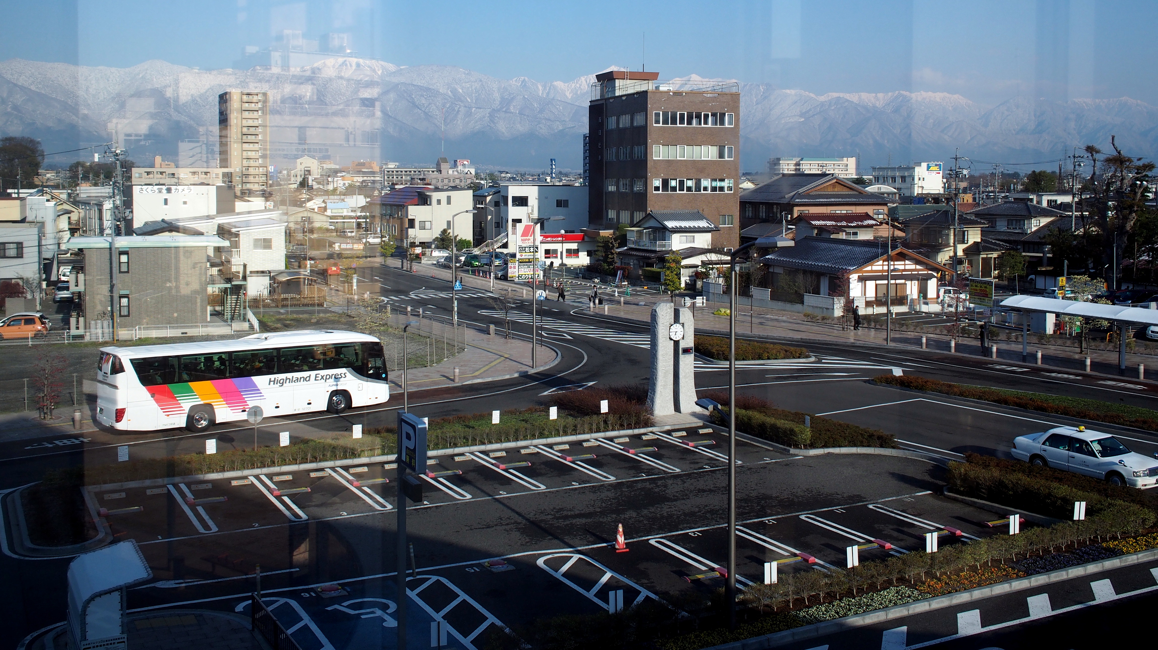 view from matsumoto train station 
